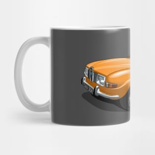 1971 Saab 96 saloon in orange Mug